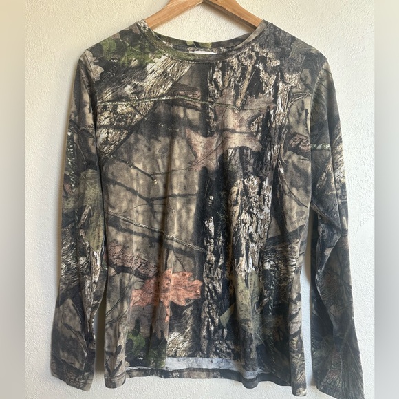 vintage • rustic ridge mossy oak camo long sleeve shirt t-shirt top soft cozy - Picture 1 of 5